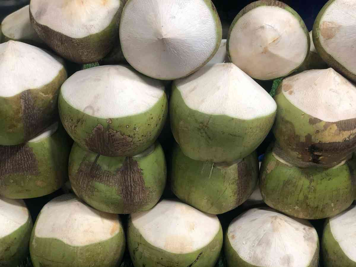 Fresh tender coconuts